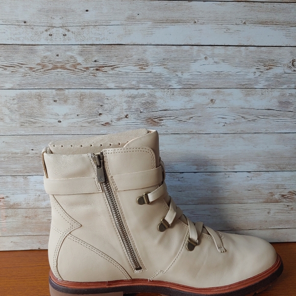 TIMBERLAND BOOT CO LACE ANKLE BOOT WHITE GRAIN - Picture 2 of 6